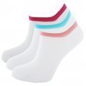 TWINDAY 3 paires de Socquettes Femme Coton LESINVISIBLES Blanc