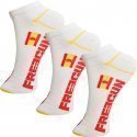 FREEGUN 3 paires de Socquettes Enfant Coton EURO Espagne Blanc