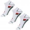 FREEGUN Lot de 3 paires de Socquettes Enfant Coton EURO Portugal Blanc
