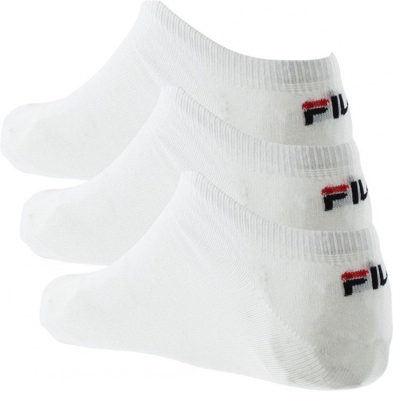 FILA Lot de 3 paires de Socquettes Homme Coton CALZA Blanc
