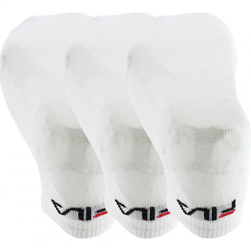 FILA Lot de 3 paires de Socquettes Homme Coton CALZA Blanc