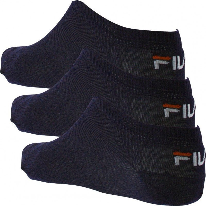 FILA Lot de 3 paires de Socquettes Homme Coton CALZA Marine