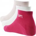 FILA Lot de 3 paires de Socquettes Femme Coton LOWCUT Rose