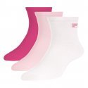 FILA Lot de 3 paires de Socquettes Femme Coton LOWCUT Rose