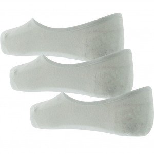 PUMA Lot de 3 paires d'Invisibles Mixte Coton FOOTIEX3 Blanc