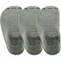 LOT DE 3 Invisibles Chaussettes Mixte FOOTIEX3 Gris et Noir