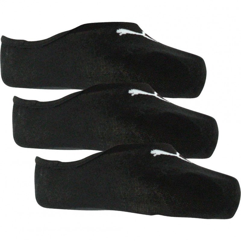 PUMA Lot de 3 paires d'Invisibles Mixte Coton FOOTIEX3 Noir