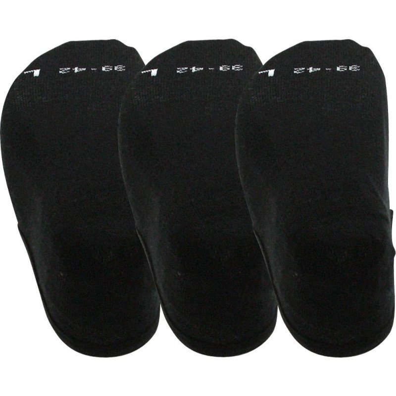 LOT DE 3 Invisibles Chaussettes Mixte FOOTIEX3 Noir et Beige