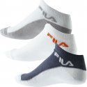 LOT DE 3 Socquettes Chaussettes Garçon CALZ Blanc et Gris