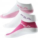 FILA Lot de 3 paires de Socquettes Fille Coton CALZ Rose