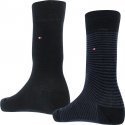 LOT DE 2 Chaussettes Chaussettes Homme SMALLSTRIPE Bleu et Marine