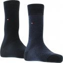 TOMMY HILFIGER Lot de 2 paires de Chaussettes Homme Coton SMALLSTRIPE Dark Navy