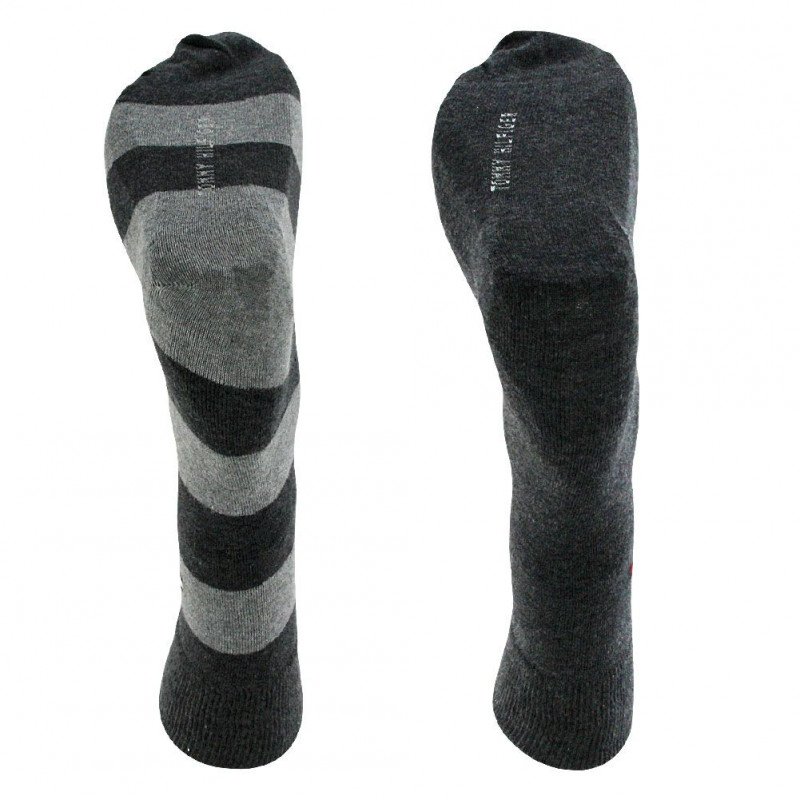 LOT DE 2 Chaussettes Chaussettes Homme RUGBY Gris et Anthracite
