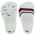 TOMMY HILFIGER Lot de 2 paires de Socquettes Homme Coton SNEAK Blanc