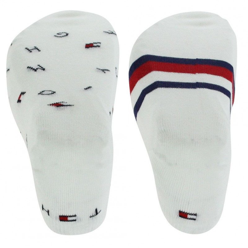 LOT DE 2 Socquettes Chaussettes Homme SNEAK Blanc et Marine