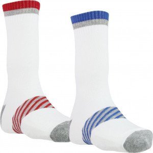 DIM Lot de 2 paires de Chaussettes Homme Microfibre XTEMP Blanc