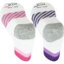 DIM Lot de 2 paires de Socquettes Femme Microfibre QUARTER XTEMP Blanc