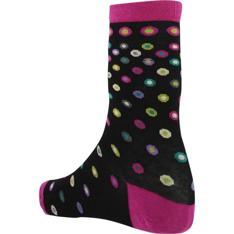 Chaussettes Femme RONDS Noir et Multicolore