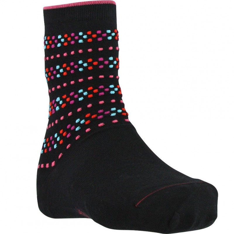 Chaussettes Femme POINTS Noir et Multicolore