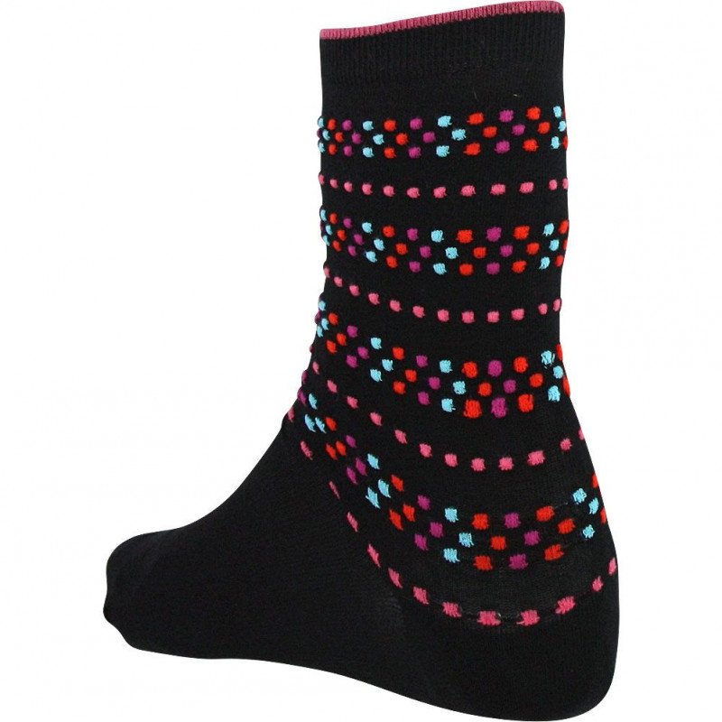 LABONAL Chaussettes Femme Coton POINTS Noir