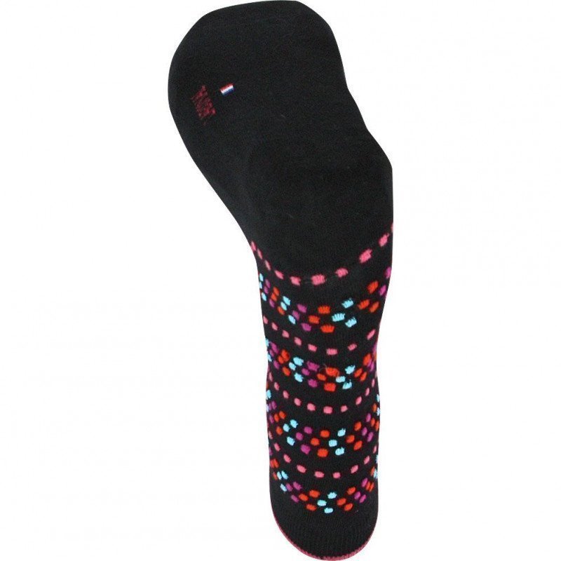 Chaussettes Femme POINTS Noir et Multicolore