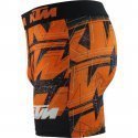 Boxer Homme LOG Orange et Noir