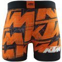 Boxer Homme LOG Orange et Noir
