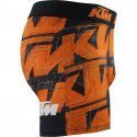 Boxer Homme LOG Orange et Noir