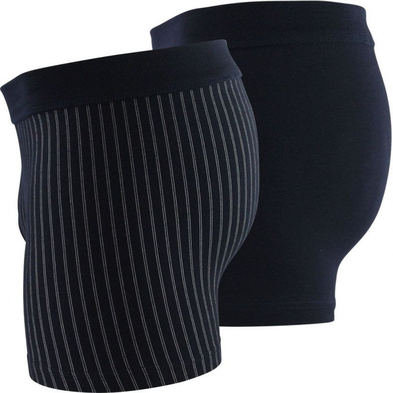 LOT DE 2 Boxer Sous-vêtements Homme STRETCH2 Bleu et Marine
