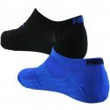 PUMA Lot de 2 paires de Socquettes Mixte Microfibre TRAINLIGHT Noir Bleu PERFORMANCE