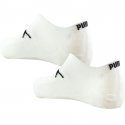 PUMA Lot de 2 paires de Socquettes Mixte Microfibre TRAINLIGHT Blanc PERFORMANCE