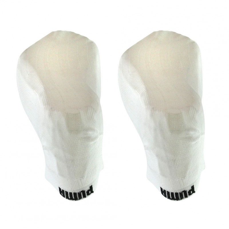 PUMA Lot de 2 paires de Socquettes Mixte Microfibre TRAINLIGHT Blanc PERFORMANCE