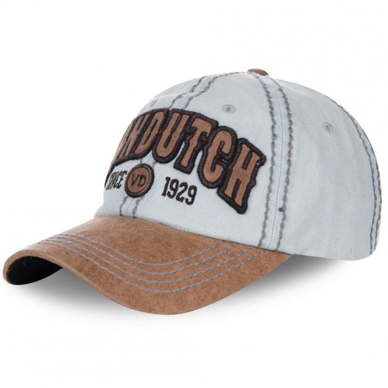 VON DUTCH Casquette Homme Coton VERN01 Ciel Marron