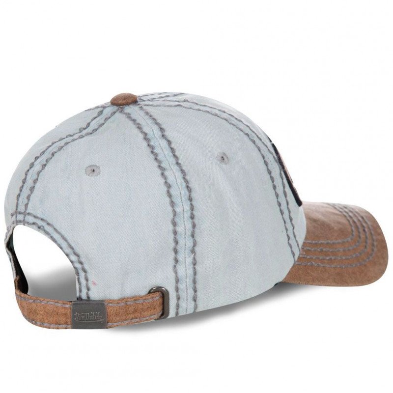 VON DUTCH Casquette Homme Coton VERN01 Ciel Marron