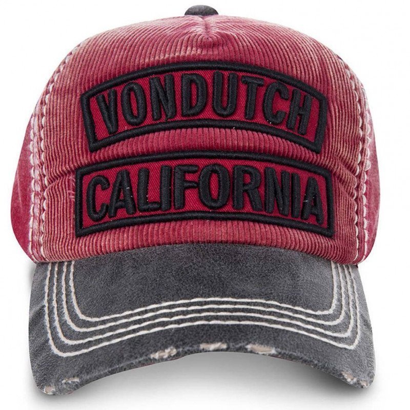 Casquette Homme NILES02 Rouge et Noir