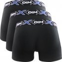 DIM Lot de 3 Boxers Homme Coton X-TEMP Noir Noir