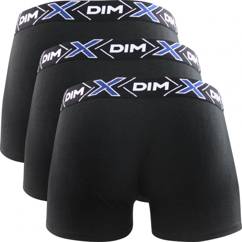 LOT DE 3 Boxer Sous-vêtements Homme X-TEMP Noir et Foncé