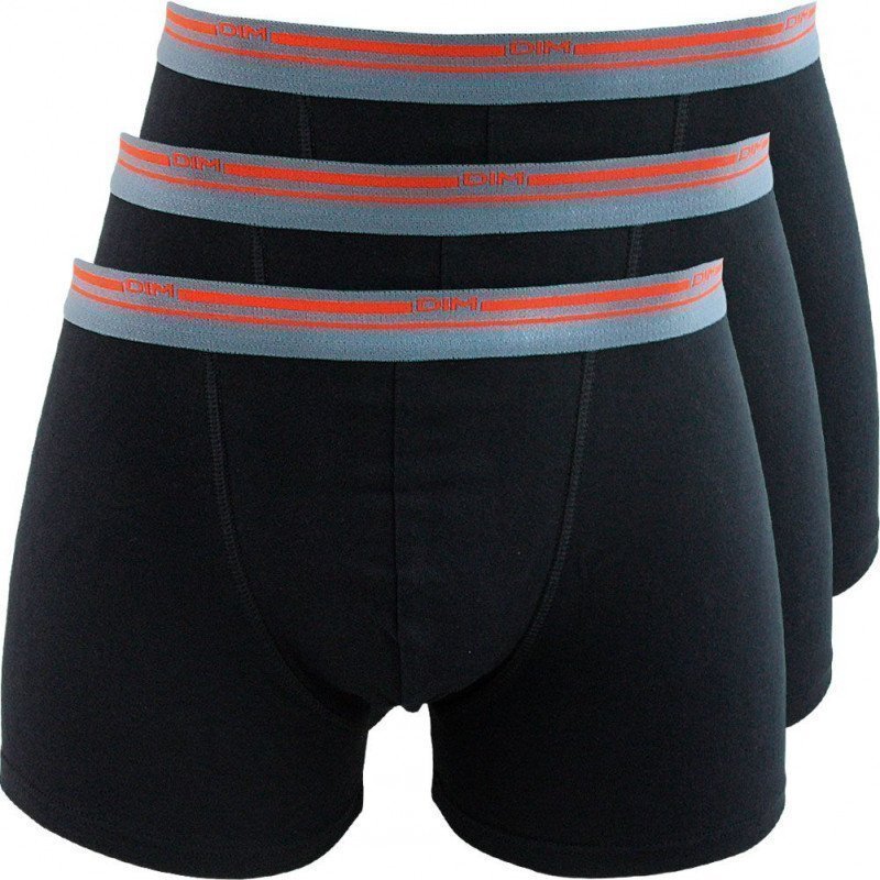 LOT DE 3 Boxer Sous-vêtements Homme DAILY COLORS Noir et Gris