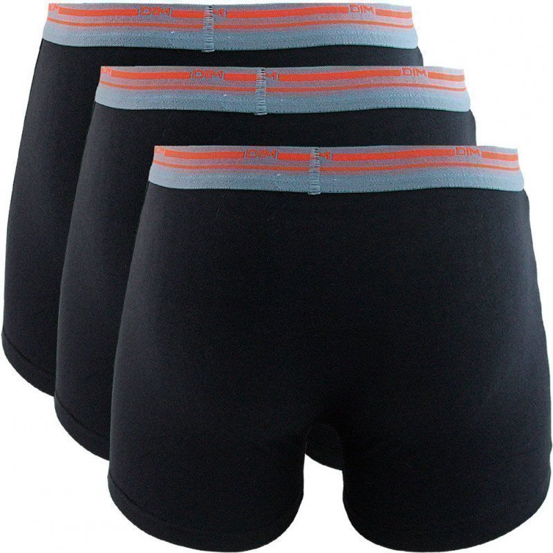 LOT DE 3 Boxer Sous-vêtements Homme DAILY COLORS Noir et Gris