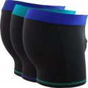 LOT DE 3 Boxer Sous-vêtements Homme MIX AND COLORS Noir et Turquoise