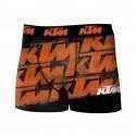 Boxer Homme LOG Orange et Noir