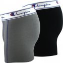 CHAMPION Lot de 2 Boxers Homme Coton UNIX2 Gris Noir