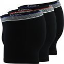 LOT DE 3 Boxer Sous-vêtements Homme TRIO SELECT Noir et Uni
