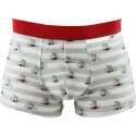 EMINENCE Boxer Homme Coton A VOS MARQUES Cycliste Gris Blanc Rouge