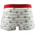 EMINENCE Boxer Homme Coton A VOS MARQUES Cycliste Gris Blanc Rouge