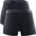 PUMA Lot de 2 Shortys Homme Coton BASIS Noir