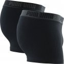 PUMA Lot de 2 Shortys Homme Coton BASIS Noir