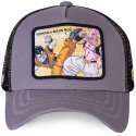 DRAGON BALL Z Casquette Homme Microcoton WHO2 Gris Noir CAPSLAB