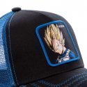 DRAGON BALL Z Casquette Garçon Microcoton VE3 Noir Bleu CAPSLAB