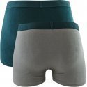 DIM Lot de 2 Boxers Homme Coton SOFTPOWER Gris métal Vert pacific